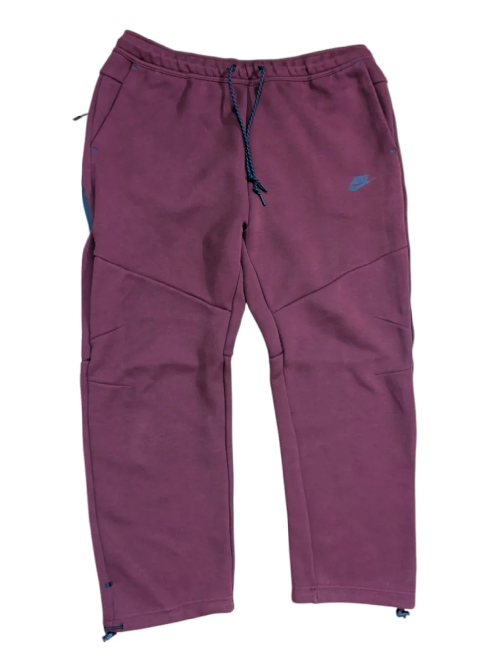Nike Tech Fleece Open Hem Sweatpants XL Maroon Red